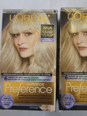 L'Oreal Preference Cool Blonde Hair Color - 10UA (Pack of 2)